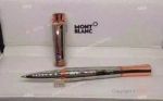 Montblanc Fake Pen Stainless Steel and Rose Gold Rollerball Pen